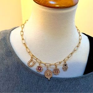 New without tags Adorable Charm Necklace ❤️💕